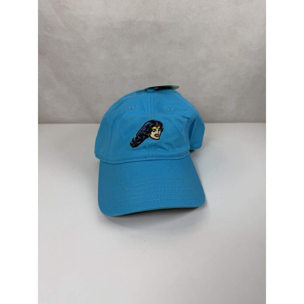 DC Comics Wonder Woman Embroidered Dad Hat Baseball Cap Teal Blue Aqua NWT